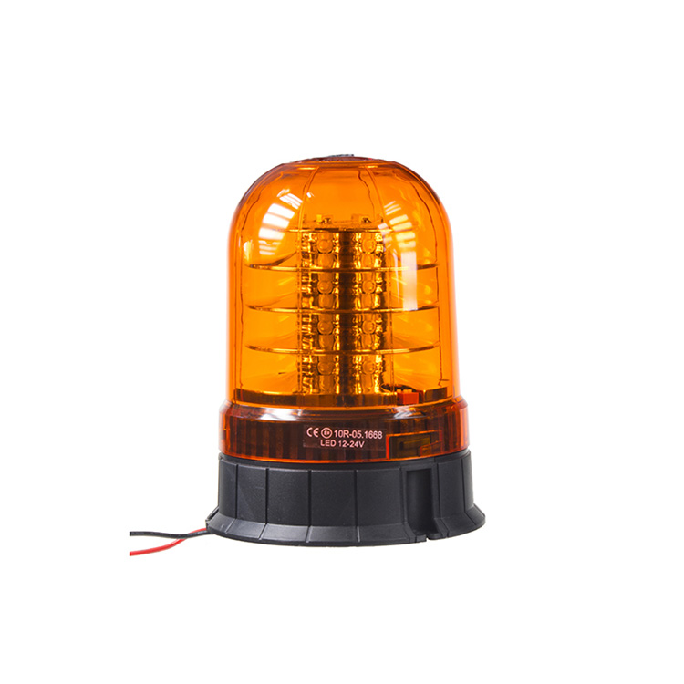 24 ไฟเตือน LED สีเหลืองอำพันกระพริบ Beacon สำหรับยานพาหนะ